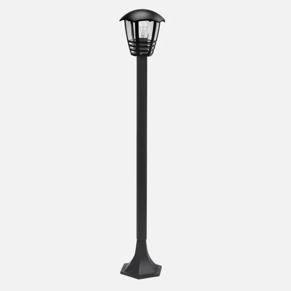Farola Exterior Aluminio Alnilan 1xe27 Negro Ip44 94x18x18 Cm