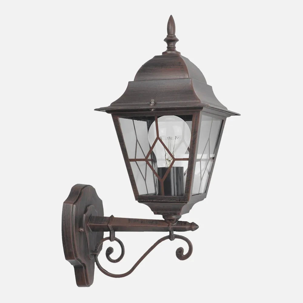 149361002 - Lâmpada de Parede Bootes de Alumínio Exterior 1xe27 Castanho Ip44 44x27x18 Cm