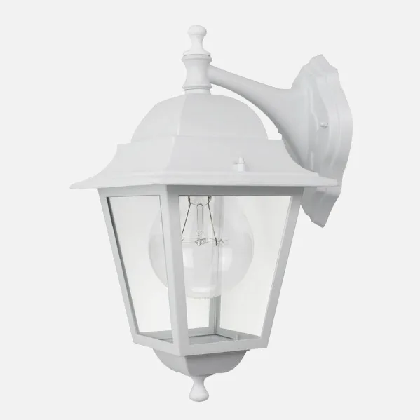 Outdoor Wall Light Aluminium Spica 1xe27 White Ip44  42x28x21,5 Cm