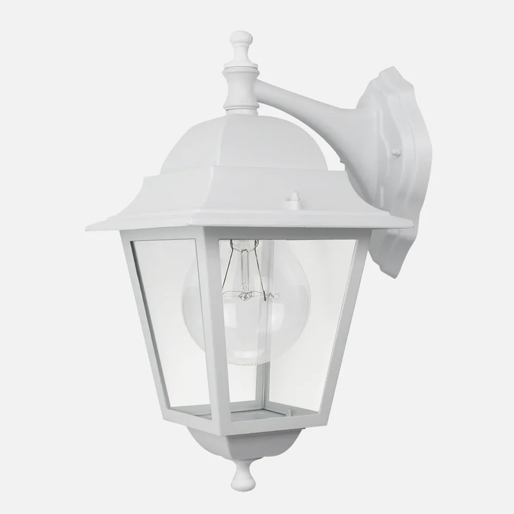 149261001 - Aplique Exterior Aluminio Spica 1xe27 Blanco Ip44  42x28x21,5 Cm