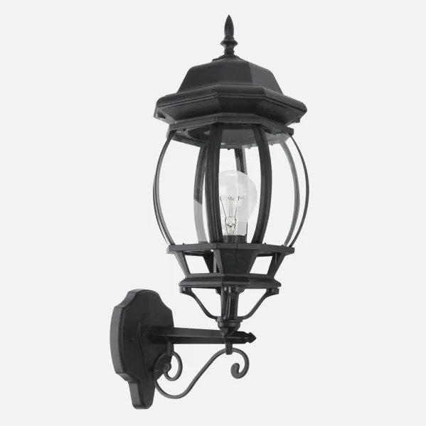 Outdoor Wall Light Aluminium Caelum 1xe27 Black Ip44 54x19x28 Cm