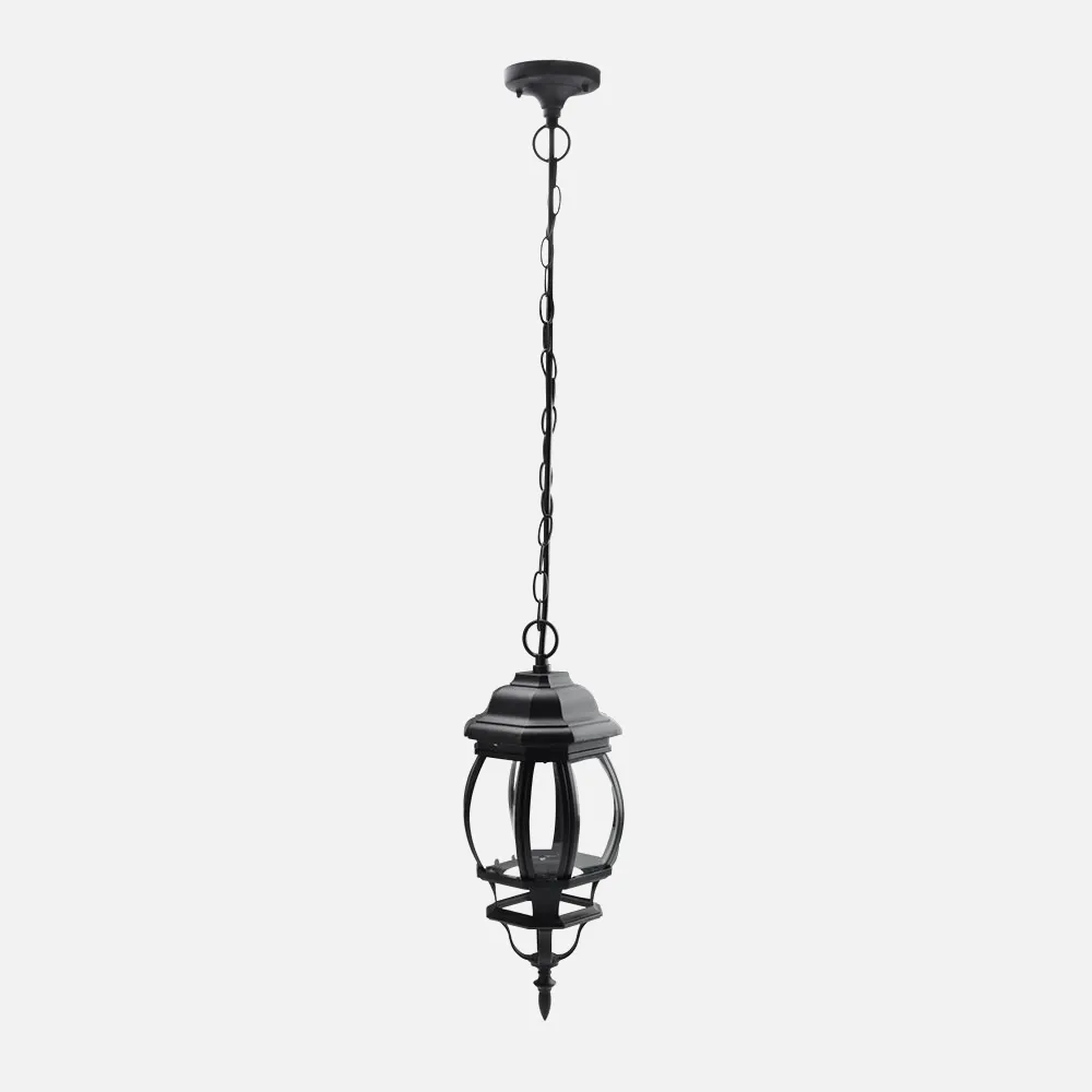 149591009 - Colgante Exterior Aluminio Caelum 1xe27 Negro     Regx16x16 Cm  Ip44