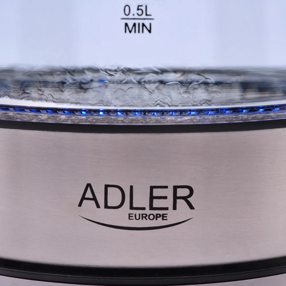 Hervidor De Agua Elect. De Vidrio 0,5-1,8l 2200w Apagado Automatico.filtro Anti-cal