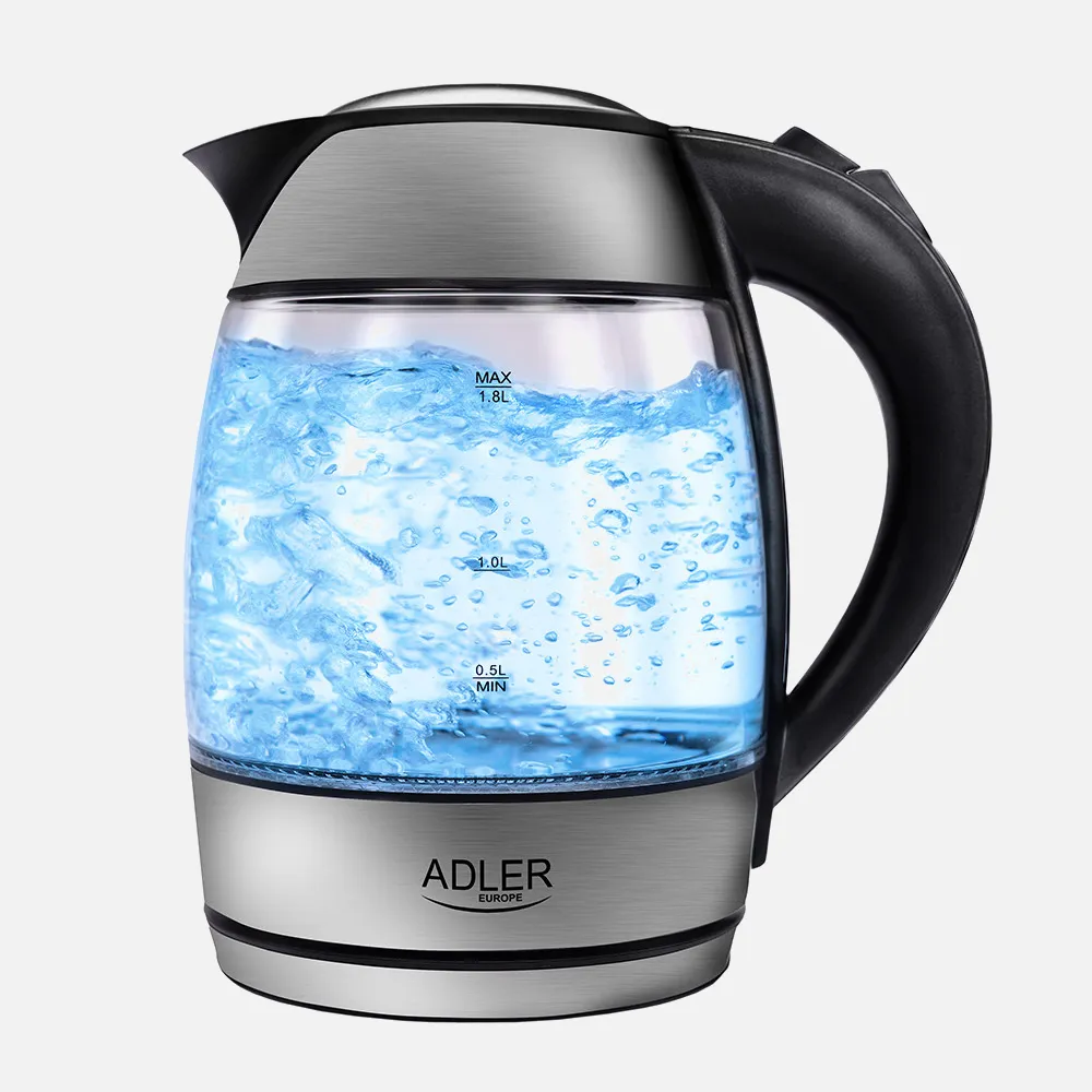 Hervidor De Agua Elect. De Vidrio 0,5-1,8l 2200w Apagado Automatico.filtro Anti-cal