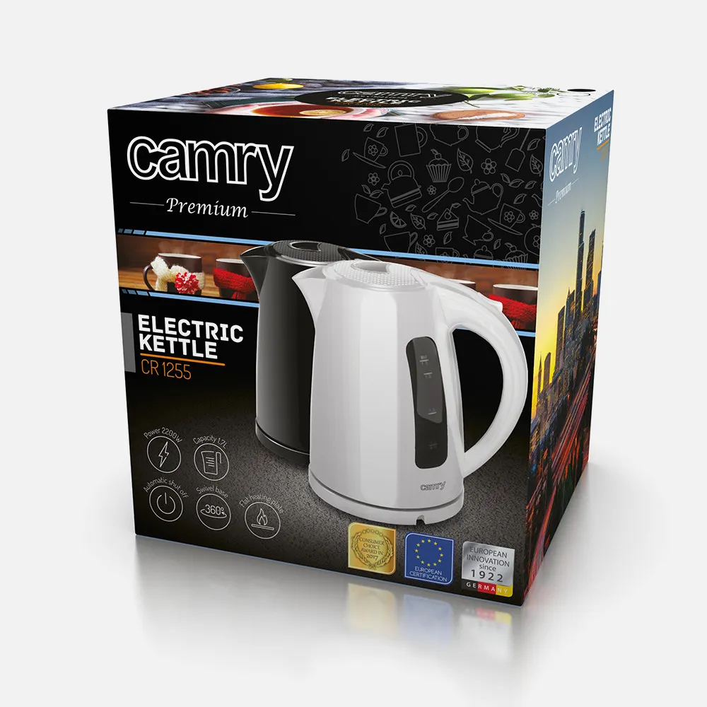 Hervidor De Agua Elect.familiar Negro 1,7l 2200w Apagado Automatico.filtro Anti-cal