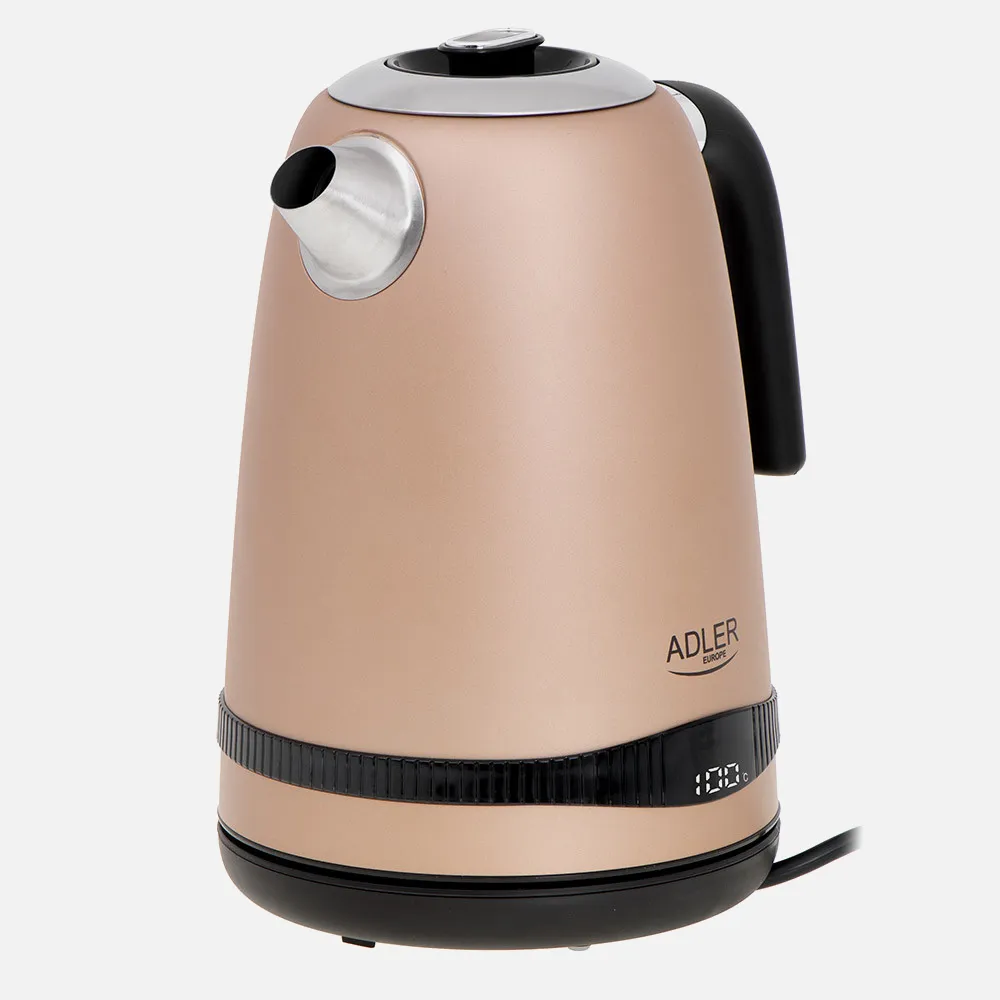 Hervidor De Agua Elect. Acero Inox. 1.7l 2200w Pantalla Lcd Mantenimiento Temperatura