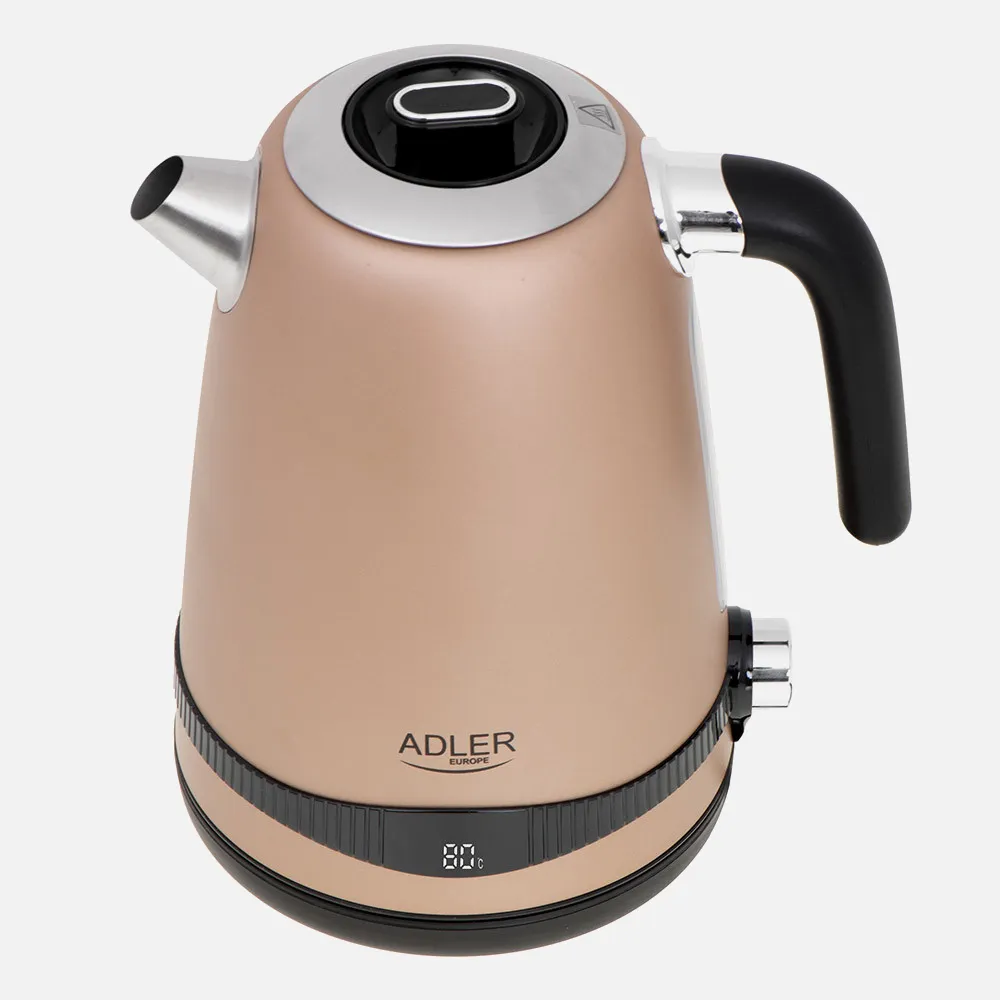 Hervidor De Agua Elect. Acero Inox. 1.7l 2200w Pantalla Lcd Mantenimiento Temperatura