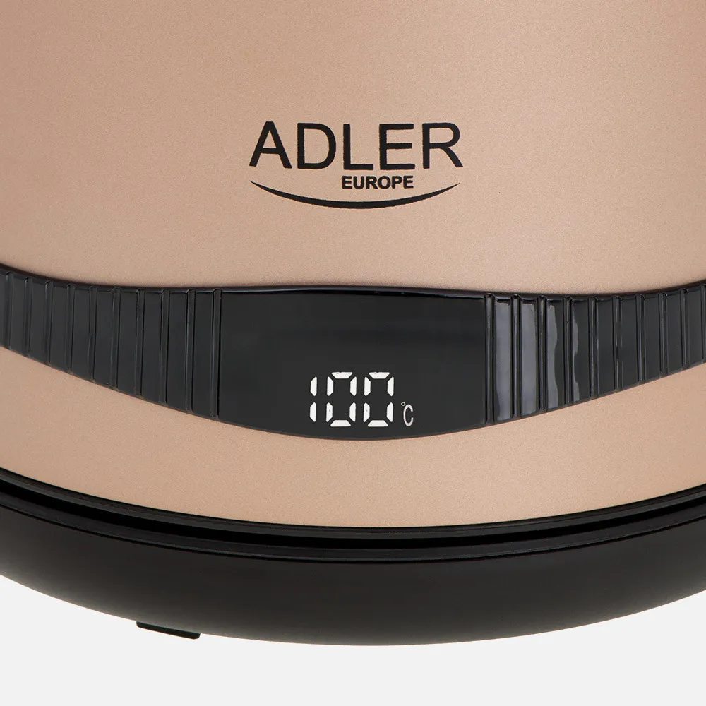 Hervidor De Agua Elect. Acero Inox. 1.7l 2200w Pantalla Lcd Mantenimiento Temperatura