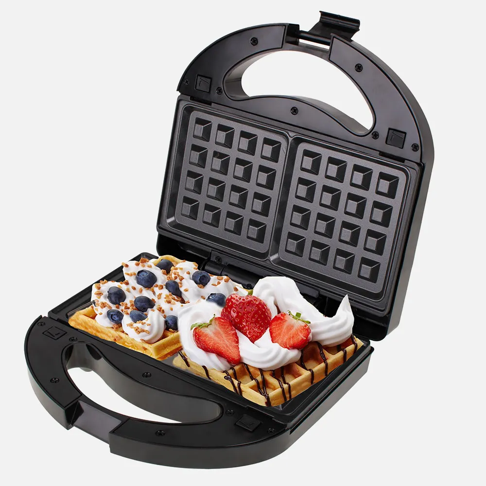 Sandwichera 3 En 1 C/termostato 1000w Antiadherente