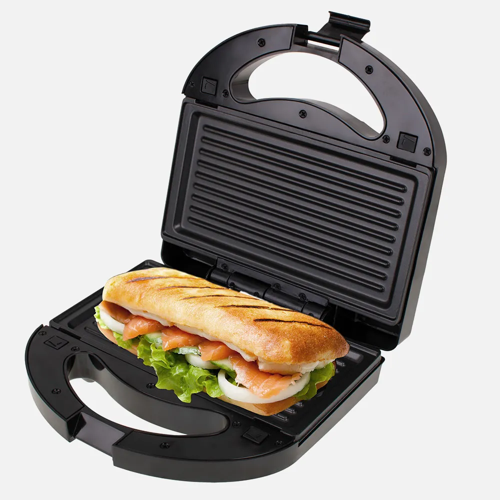 Sandwichera 3 En 1 C/termostato 1000w Antiadherente