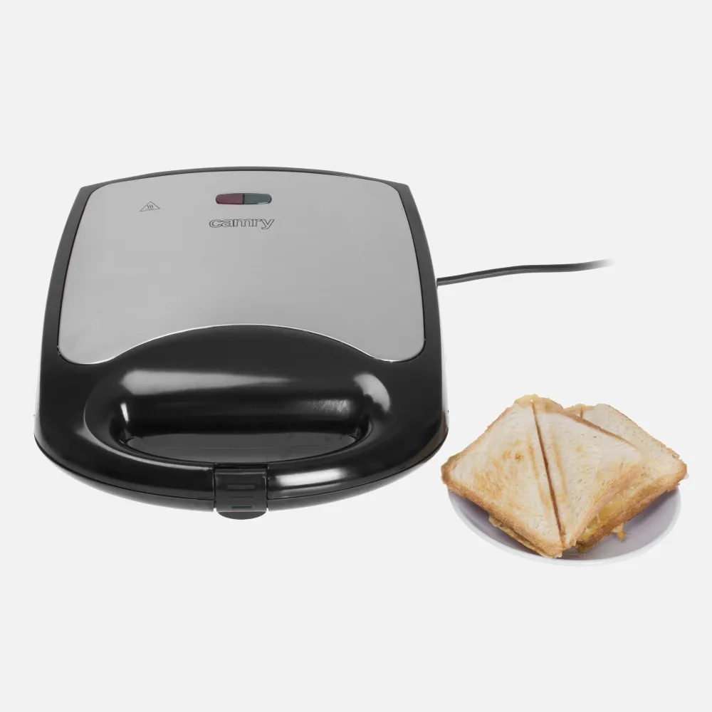 Sandwichera XL C/termostato 1500w 4 Compartimentos Antiadherente