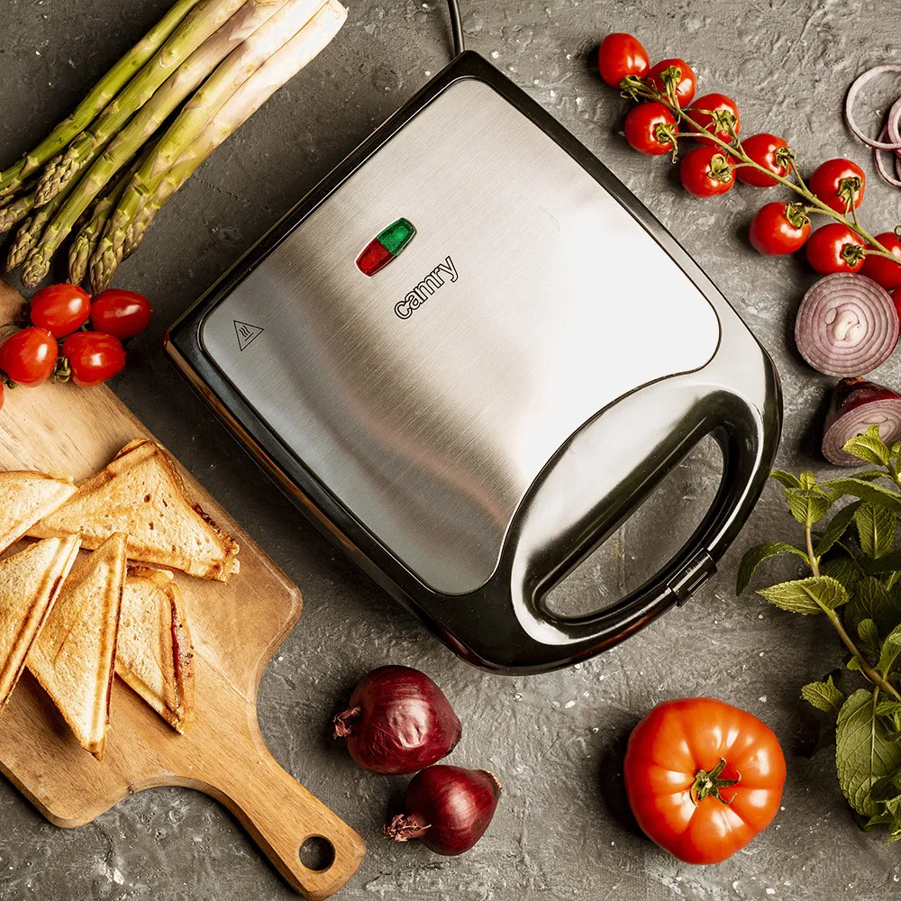 Sandwichera XL C/termostato 1500w 4 Compartimentos Antiadherente
