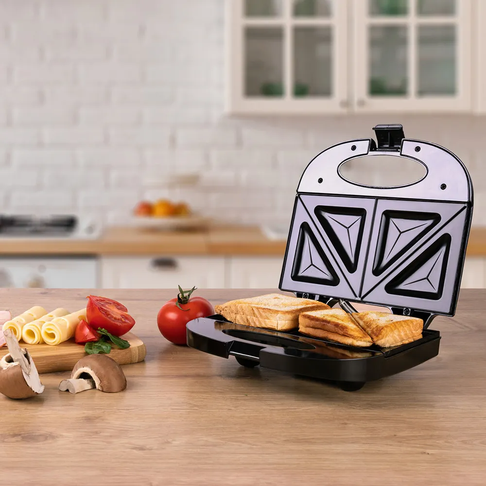Sandwichera C/termostato 850w Recubrimiento Antiadherente