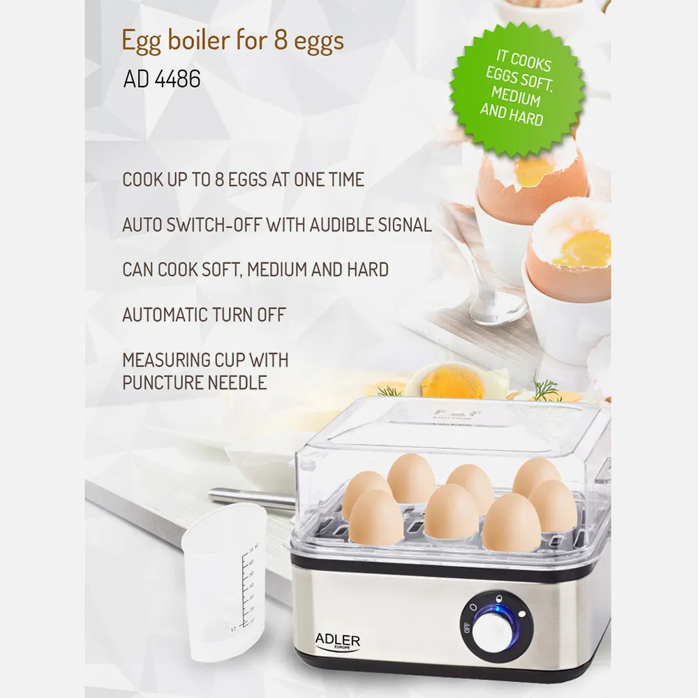 Hervidor De Huevos 8 Unid.800w Apagado Automatico