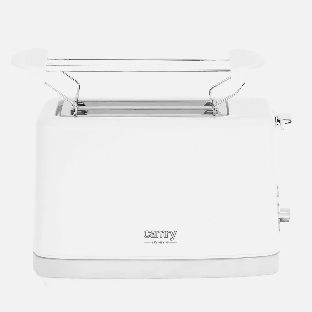 Tostadora 2 Reban. 900w Blanca Parrilla Superior Apagado Automatico Y Boton Detener