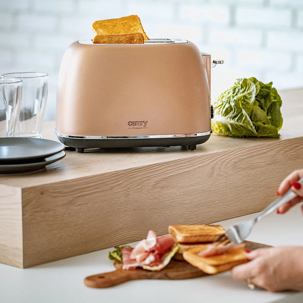 Tostadora 2 Reban. 1000w Funcion Descongelar Apagado Automatico, Boton Cancelar