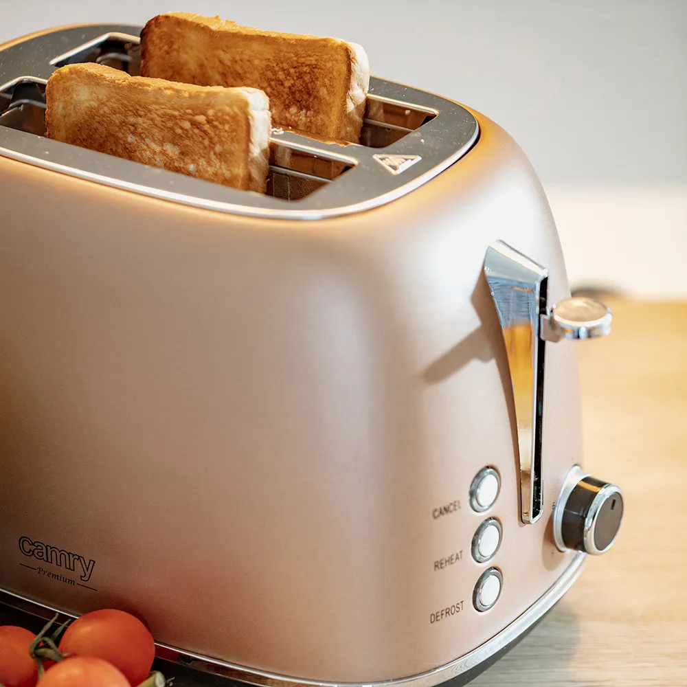 Tostadora 2 Reban. 1000w Funcion Descongelar Apagado Automatico, Boton Cancelar