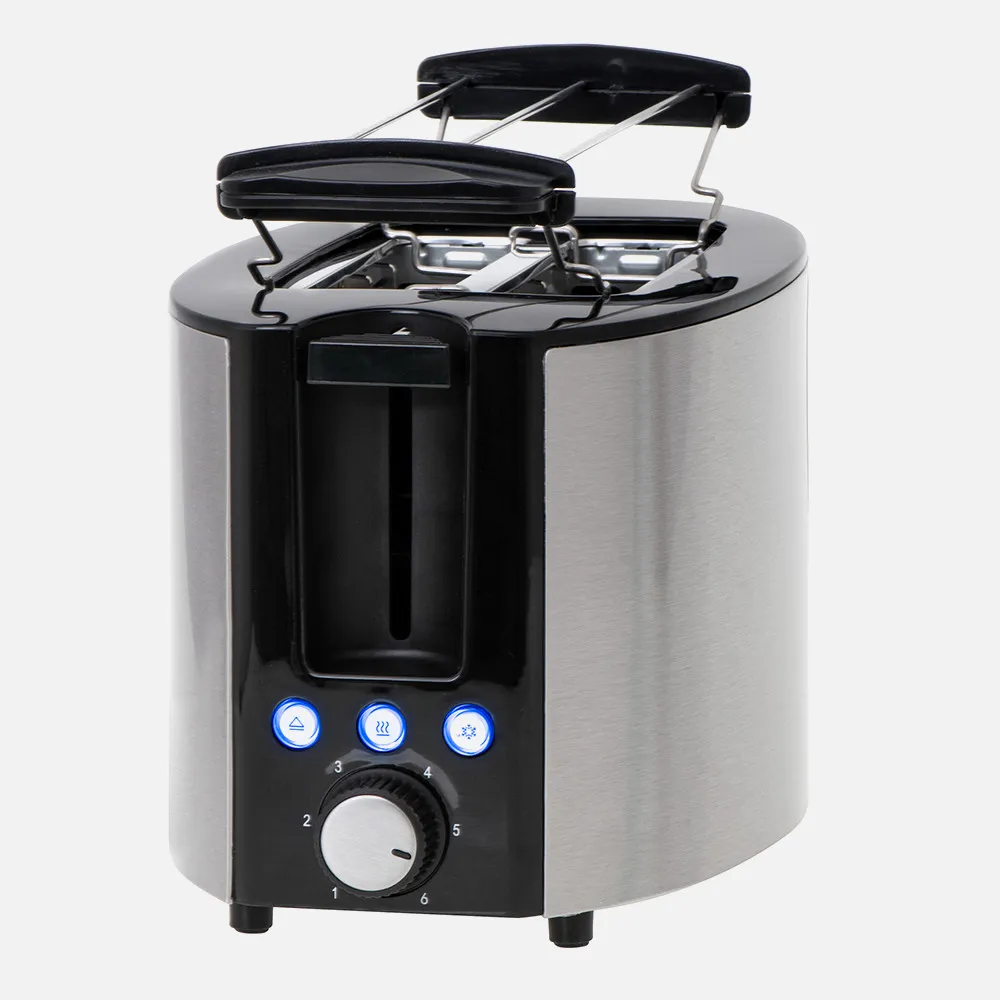 Tostadora 2 Reban. 1000w Parrilla Superior C/ajuste De Tostado, Boton Cancelar