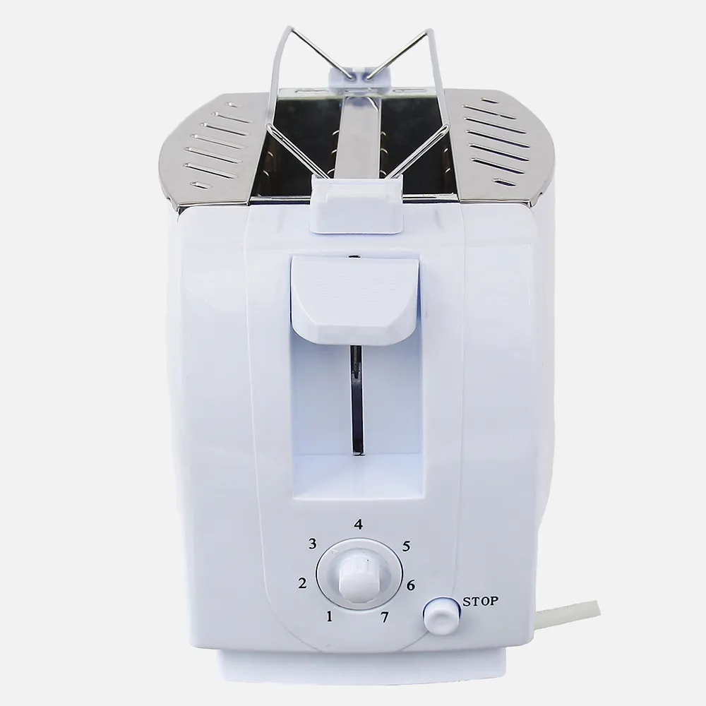 Tostadora 2 Reban. 750w Blanca Rejilla Calentar C/ajuste De Tostado, Boton Cancelar