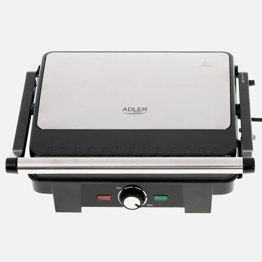Grill Antiadherente 2800w 180º Bandeja Goteo Placa Xl 29*24 Cm Con Espatula