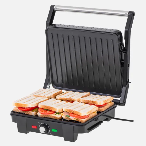 Grill Antiadherente 2800w 180º Bandeja Goteo Placa Xl 29*24 Cm Con Espatula
