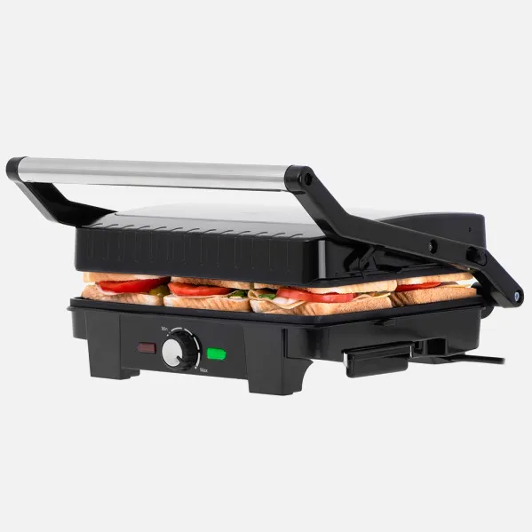 Grill Antiadherente 2800w 180º Bandeja Goteo Placa Xl 29*24 Cm Con Espatula