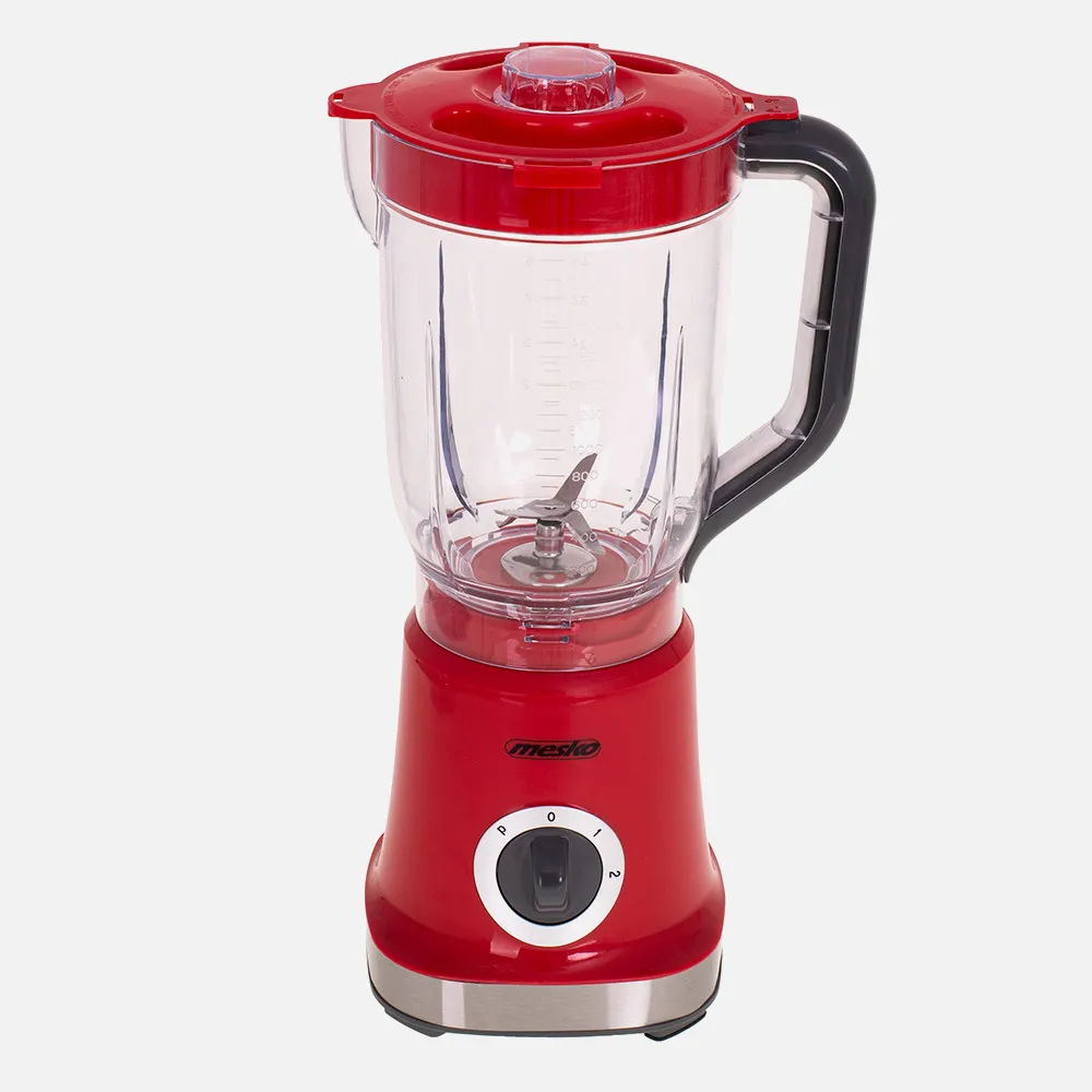 Batidora 1000w 4 Cuchillas Acero Inox. 1.8l Rojo 2 Veloc. Funcion Pulso Vaso Sin Bpa