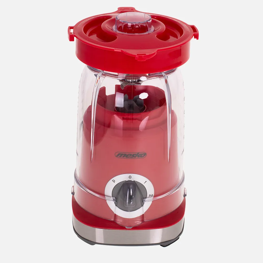 Batidora 1000w 4 Cuchillas Acero Inox. 1.8l Rojo 2 Veloc. Funcion Pulso Vaso Sin Bpa