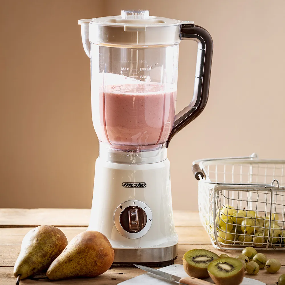 Batidora 1000w 4 Cuchillas Acero Inox. 1.8l Beige 2 Veloc. Funcion Pulso Vaso Sin Bpa