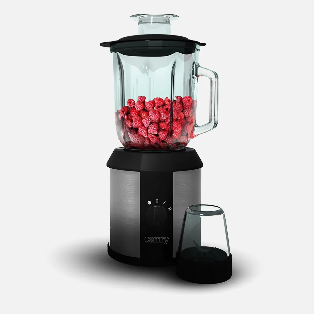 Batidora 1500w 2 Juegos Cuchillas Acero Inox. 1.5l Tritura Hielo 2 Veloc. 20000rpm