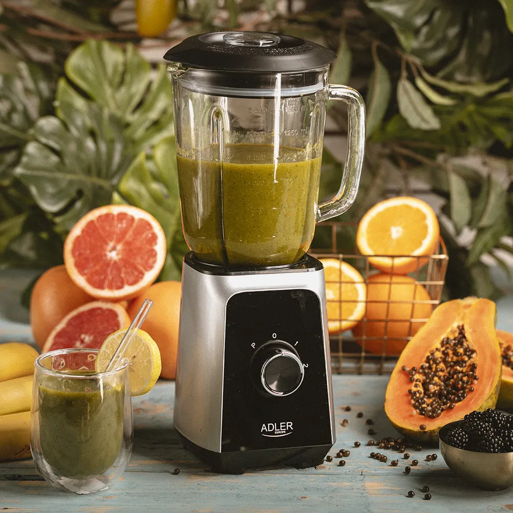 Batidora 1000w Hoja Acero Inox. 22000rpm 2 Veloc.tritura Hielo Funcion Pulso Jarra 1.5l