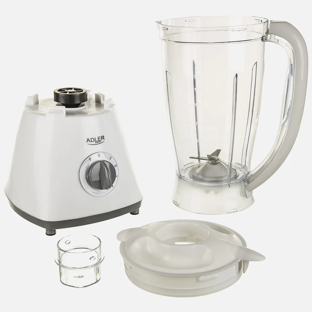 Batidora 450w Hoja Acero Inox. 4 Velocidades Jarra 1500ml. Silenciosa