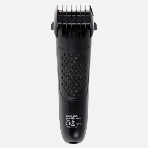 Cordless Beard Trimmer USB Charging LCD Screen 60min Use Time Suction 2 Accessories