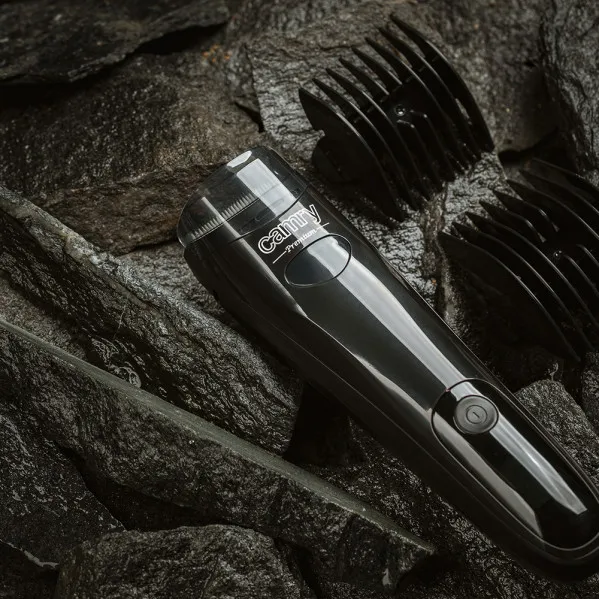 Cordless Beard Trimmer USB Charging LCD Screen 60min Use Time Suction 2 Accessories