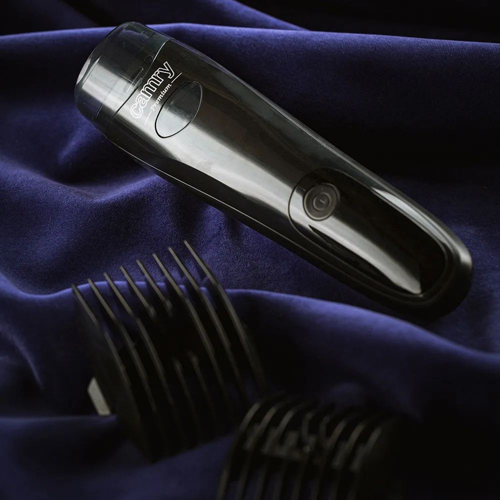 Recortadora Barba Inalambrica Carga Usb Pant. Lcd Tiempo Uso 60min Aspiracion 2 Accesor.