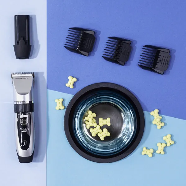 Pet Hair Clippers Ceramic Blade 35w Titanium 4 Combs Extra Battery, Cable and Brush