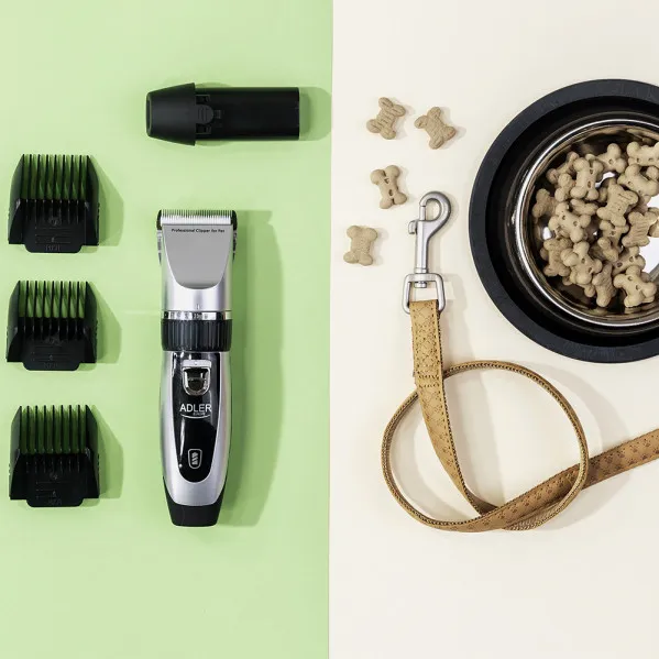 Pet Hair Clippers Ceramic Blade 35w Titanium 4 Combs Extra Battery, Cable and Brush