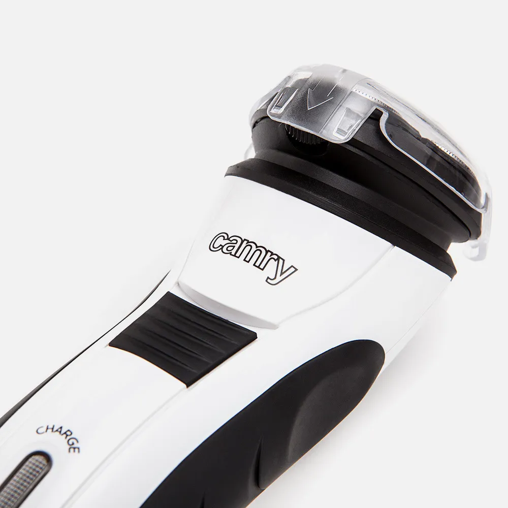 Afeitadora 3 Cabezales Ajuste Autom. Cara Y Cuello Recortadora Extensible Indicador Carga
