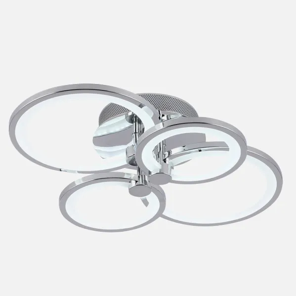 Ceiling light Sydney 76w 3000-4000-6500k Chrome 13,5x55x41 Cm 10260lm Dimmable,memory And C.Remote