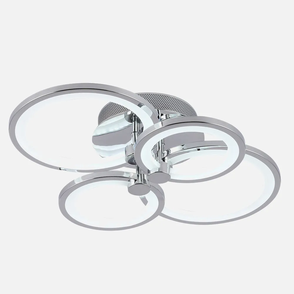 155984020 - Ceiling light Sydney 76w 3000-4000-6500k Chrome 13,5x55x41 Cm 10260lm Dimmable,memory And C.Remote