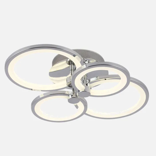 Ceiling light Sydney 76w 3000-4000-6500k Chrome 13,5x55x41 Cm 10260lm Dimmable,memory And C.Remote