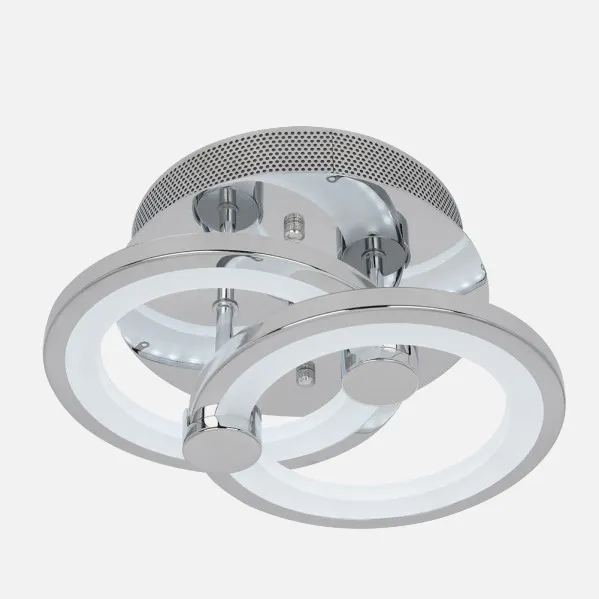 Plafon Sydney 32w 3000-4000-6500k Cromo 14x30x20 Cm 4160 Lm Regulable,memoria Y C.remoto