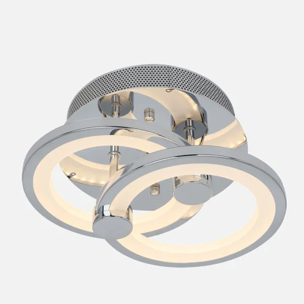 Lâmpada de tecto Sydney 32w 3000-4000-6500k Cromo 14x30x20 Cm 4160 Lm Regulável,memória e C.C. remoto