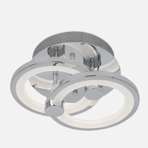 Plafon Sydney 32w 3000-4000-6500k Cromo 14x30x20 Cm 4160 Lm Regulable,memoria Y C.remoto