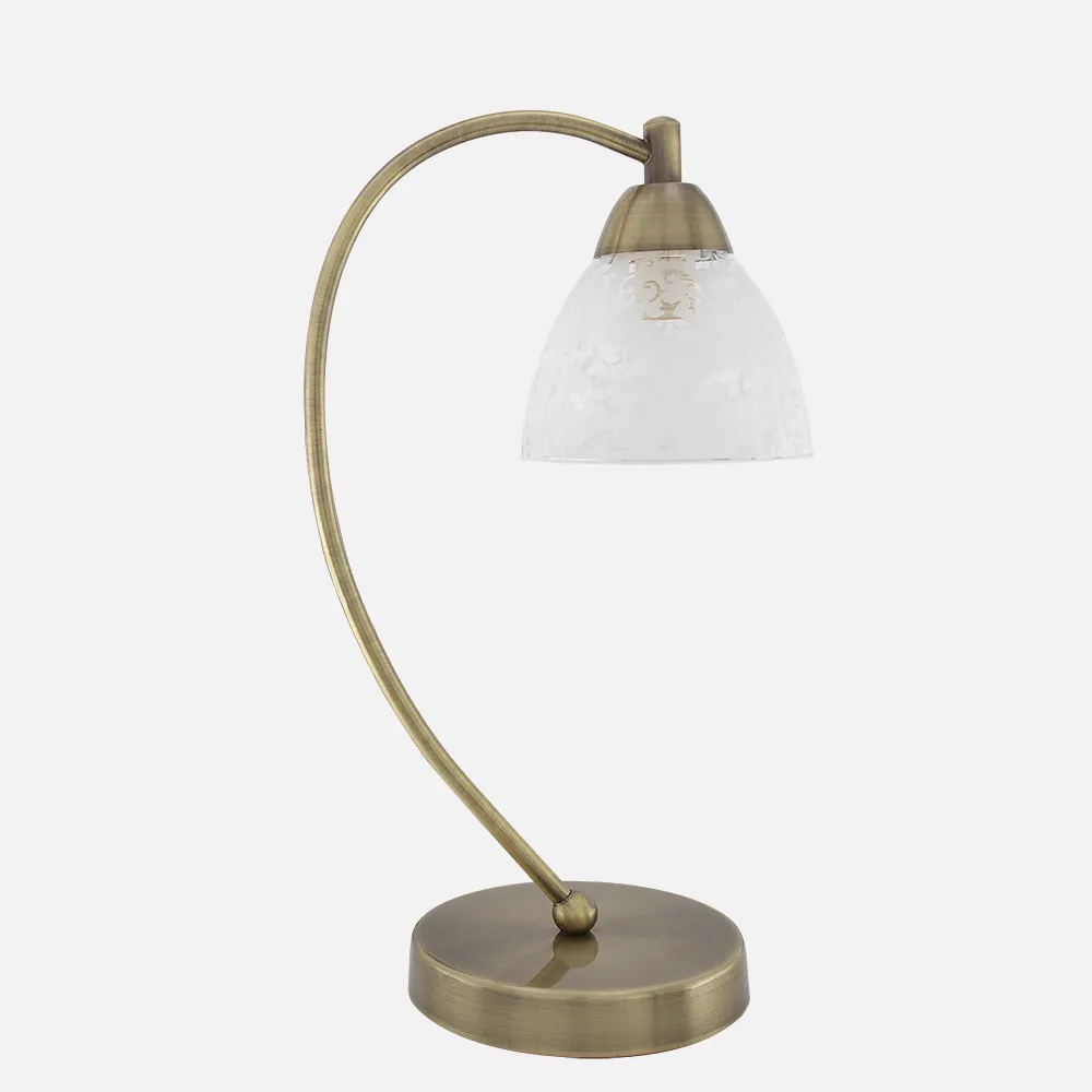 155371014 - Sobremesa Jaipur 1xe14 Cuero 39x23x15 Cm