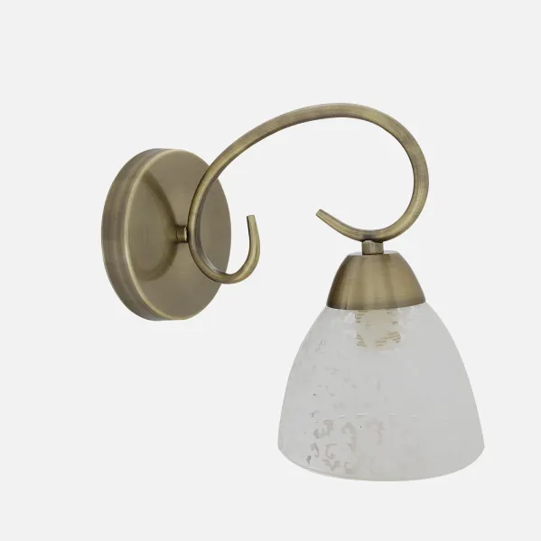 Candeeiro de Parede Jaipur 1xe14 Couro 21x23x12,5 Cm