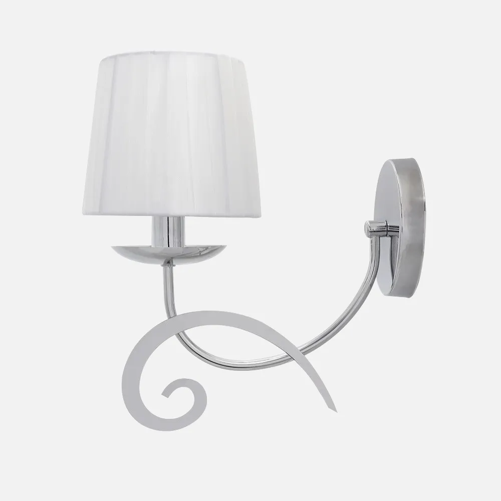 155261020 - Wall light Luxor 1xe14 Chrome Pant. White 31x15x28 Cm