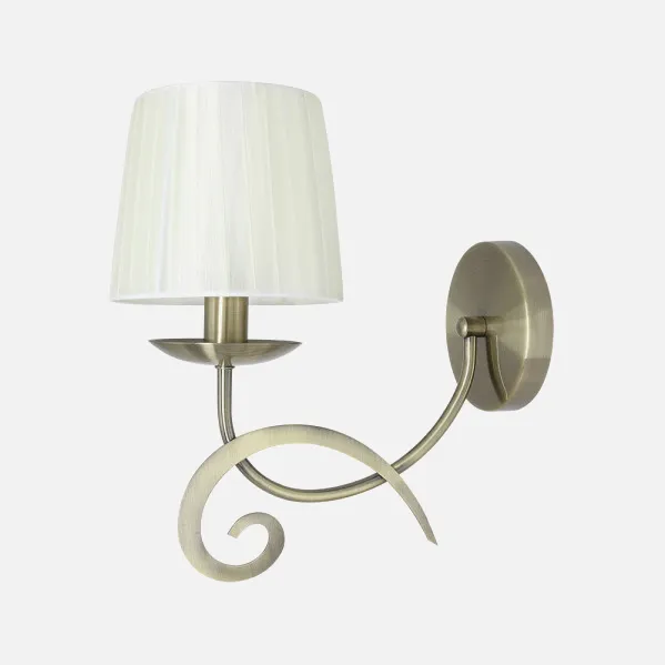 Wall light Luxor 1xe14 Leather Beige Shade 31x15x28 Cm