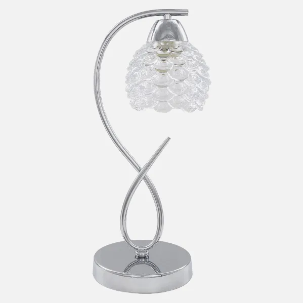 Candeeiro de mesa Bagan 1xe14 Cromo 39x15x17 Cm