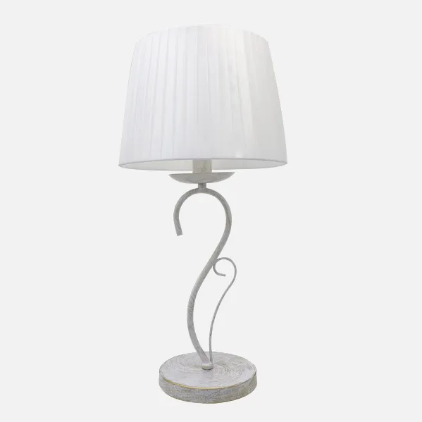 Sobremesa Amsterdam 1xe14 Blanco/oro 50x25x25 Cm